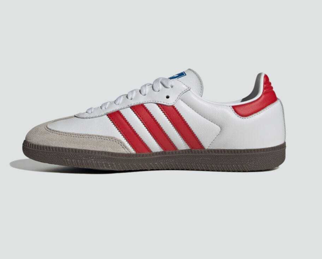 ADIDAS SAMBA ( BRANCO / VERMELHO )