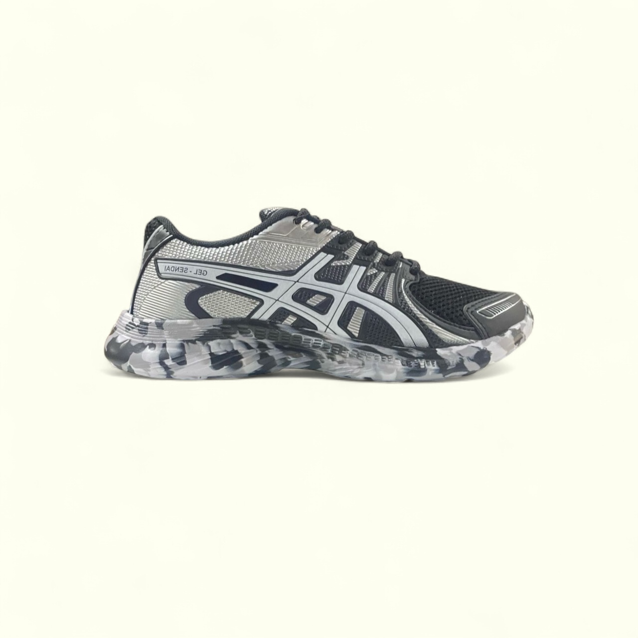 ASICS GEL ( PRETO / PRATA )