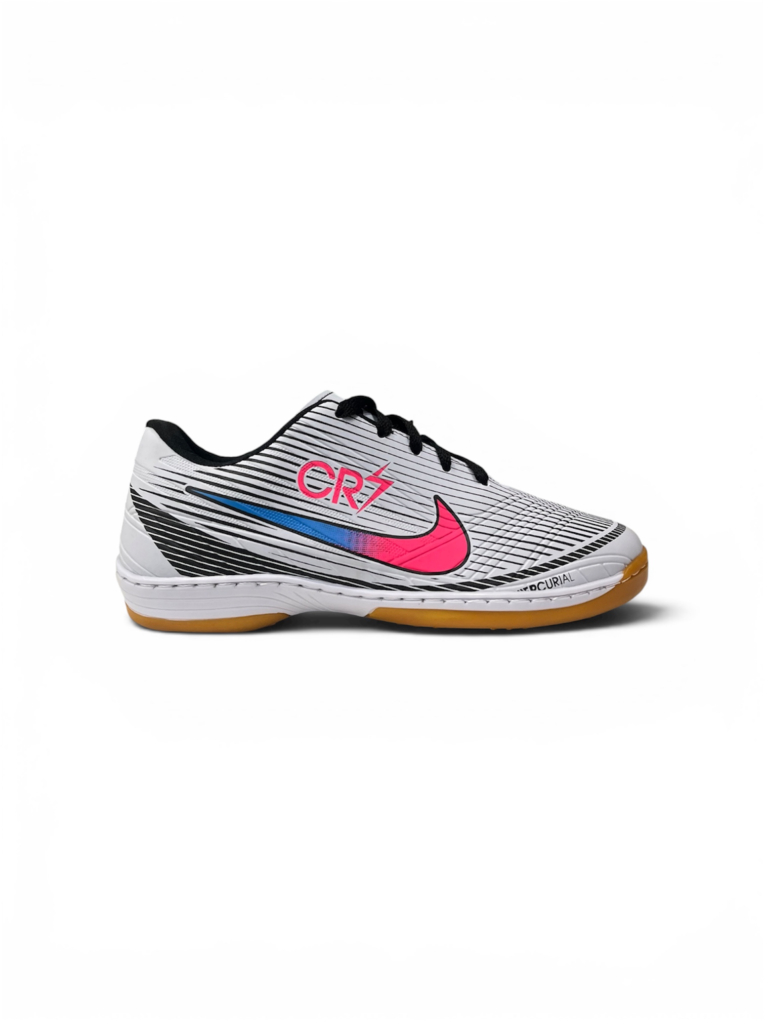 CHUTEIRA FUTSAL CR7 ( BRANCO / PRETO )