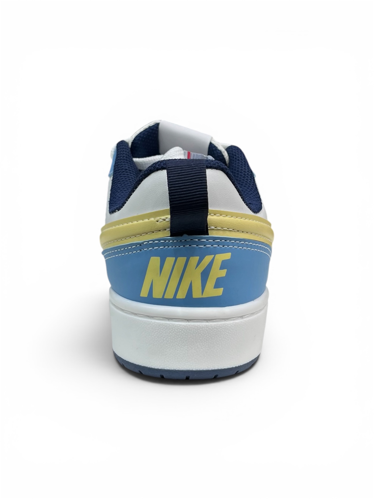 NIKE BOROUGH LOW ( BRANCO / AZUL / AMARELO)