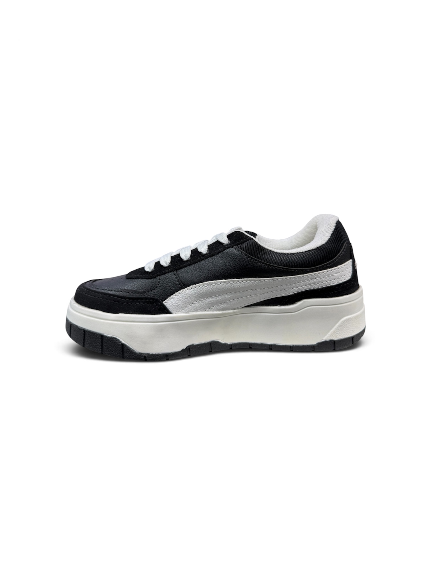 PUMA REBOUND FEMME LOW BDP ( PRETO/ BRANCO )