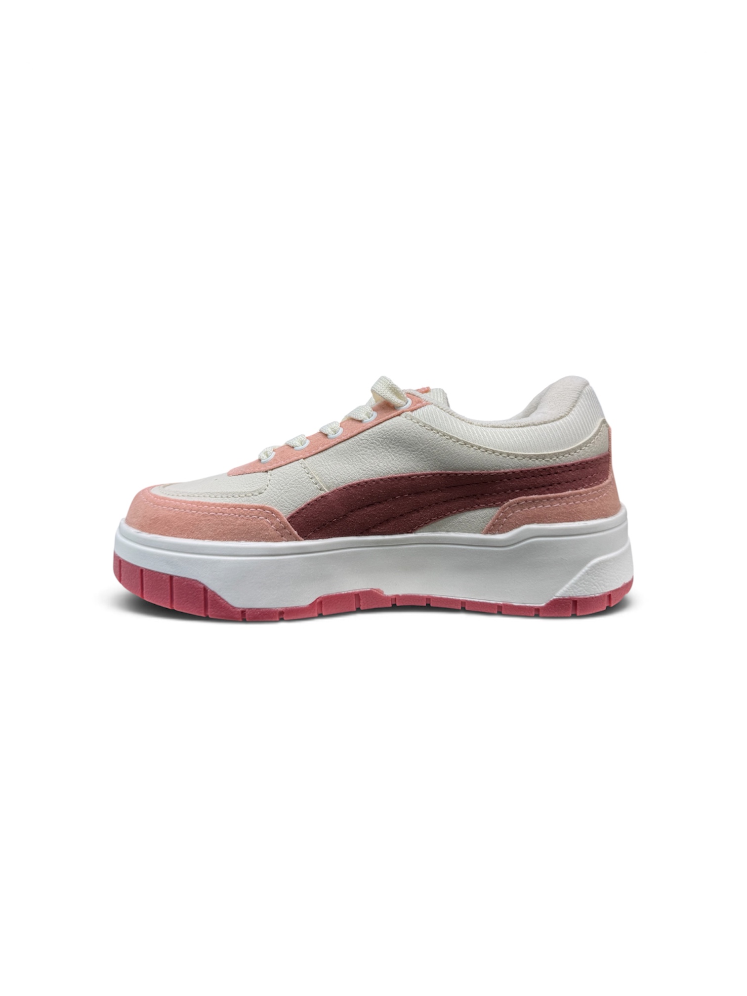 PUMA REBOUND FEMME LOW BDP ( ROSA/BRANCO )