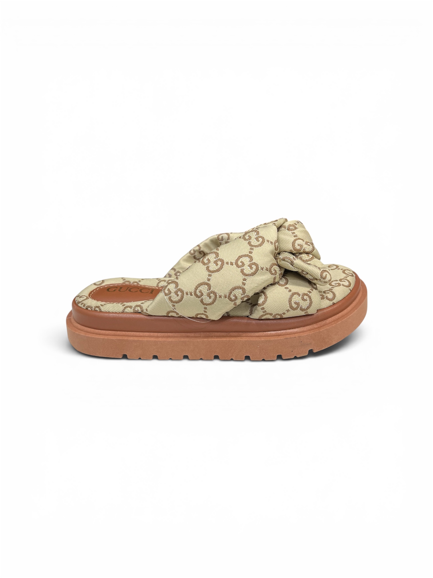 SANDÁLIA GUCCI LAÇO ( NUDE )