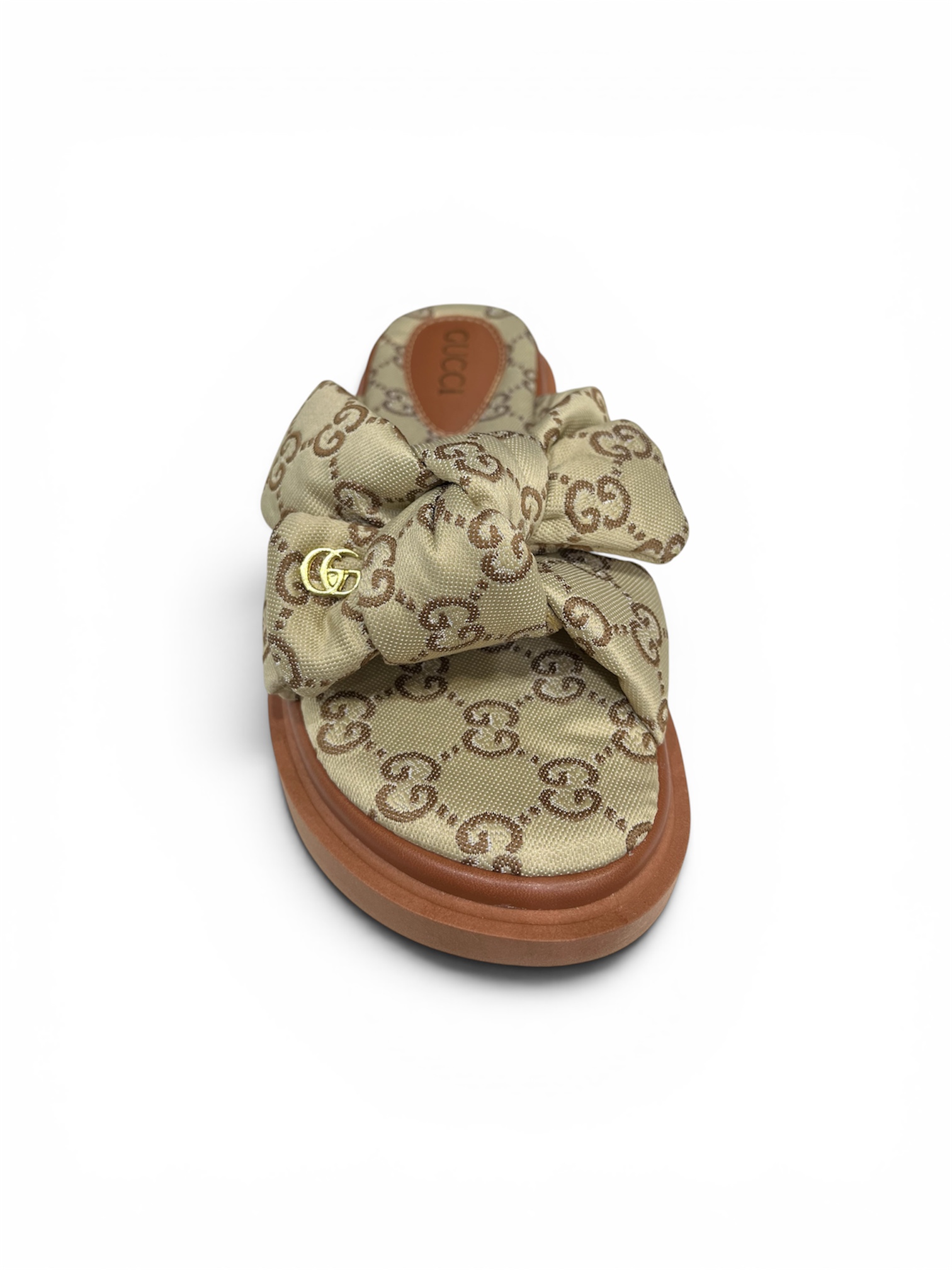 SANDÁLIA GUCCI LAÇO ( NUDE )