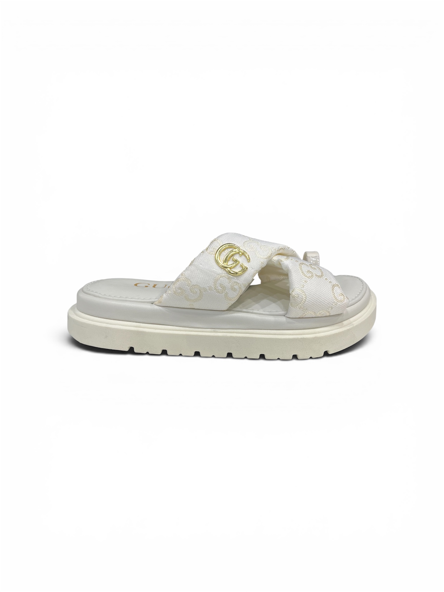 SANDÁLIA GUCCI X ( BAGE )
