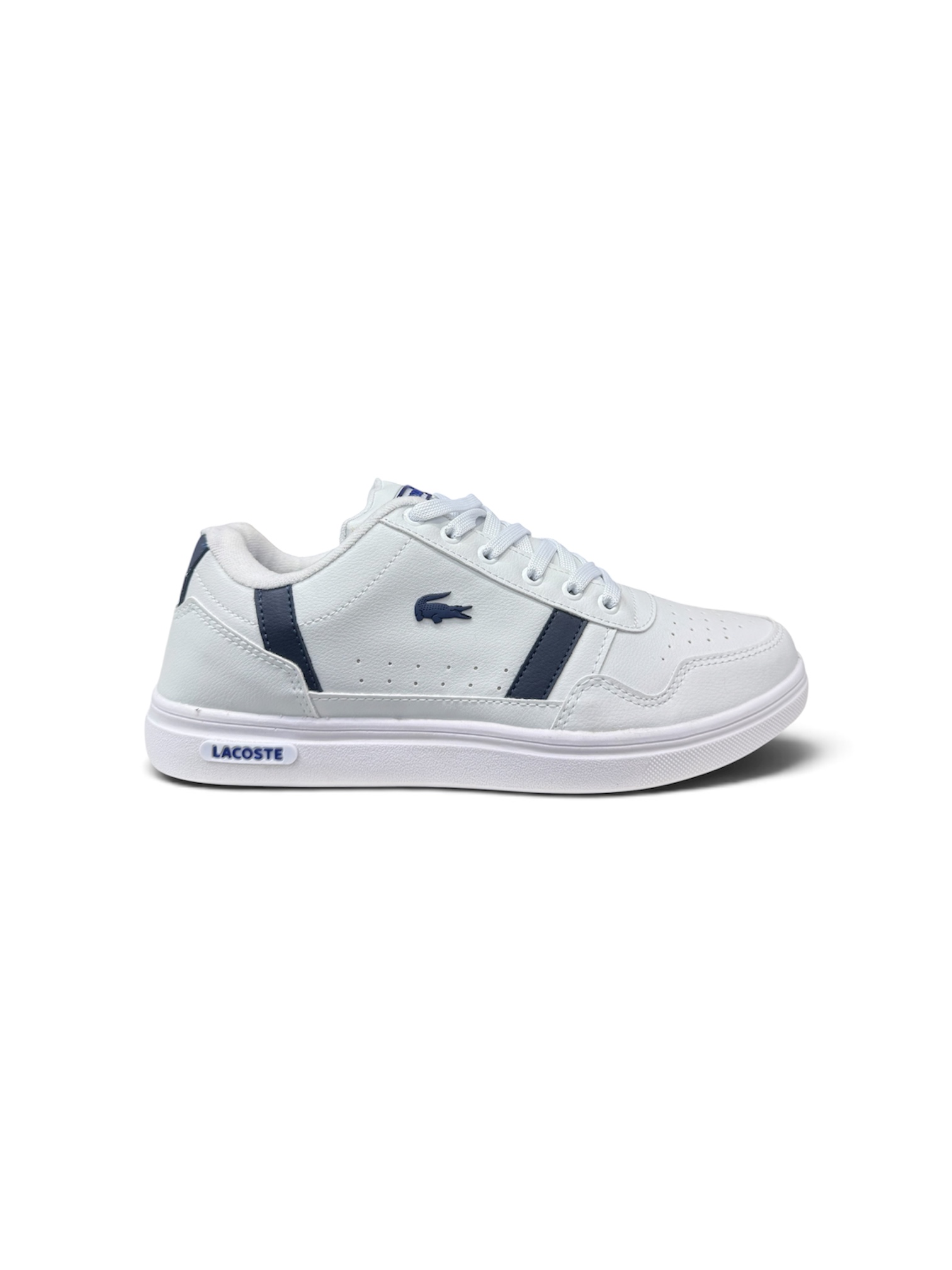 SAPATÊNIS LACOSTE ( BRANCO / AZUL )