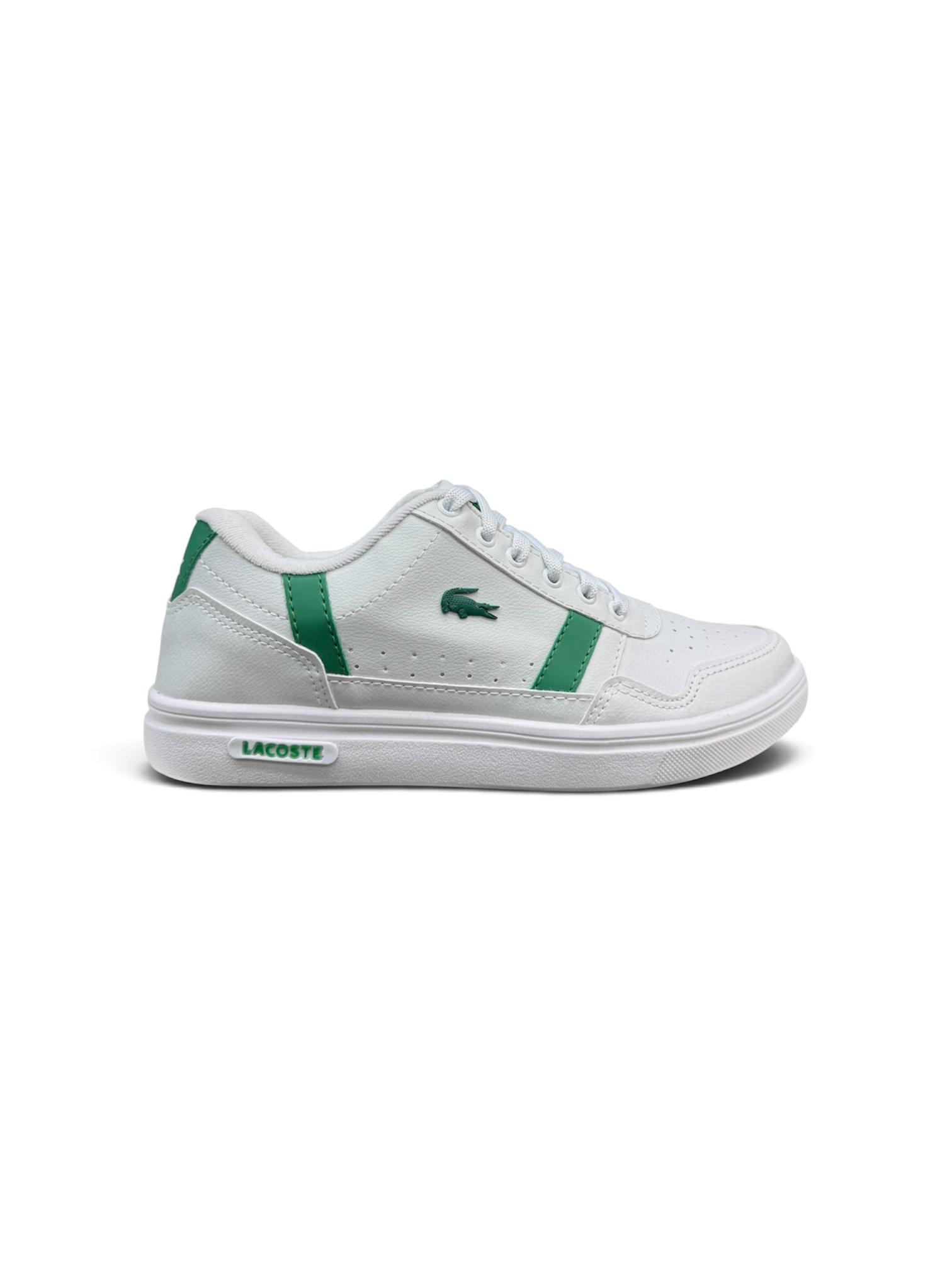 SAPATÊNIS LACOSTE ( BRANCO / VERDE )